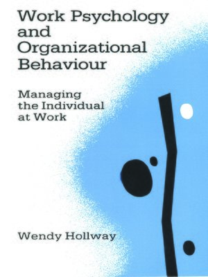 cover image of Work Psychology and Organizational Behaviour